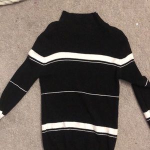 Urban heritage knit style turtleneck with stripes